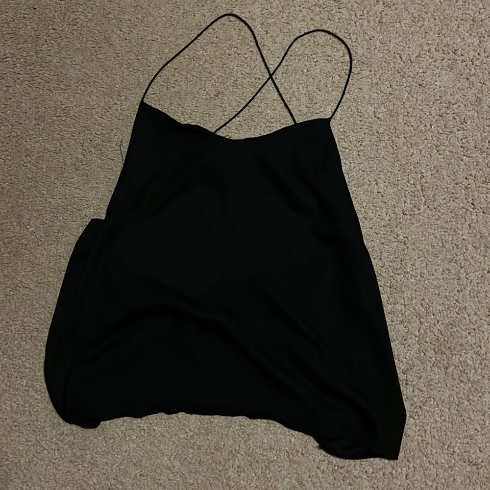 Open back spaghetti strap